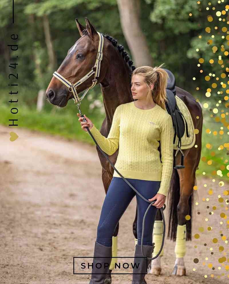 hv polo pferde halfter classic stripe 1601093501-1016 gelb