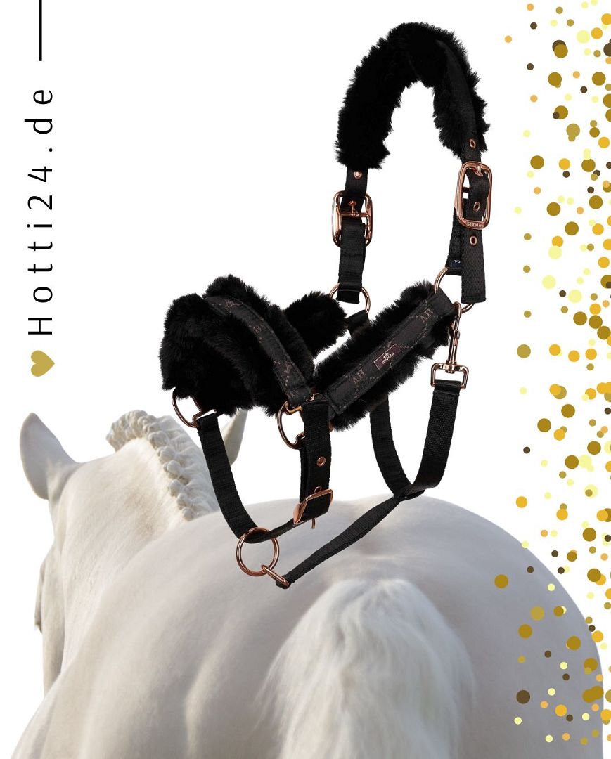 Die vorliegende Datei enthält Informationen über das HV POLO Pferde Halfter "Welmoed Shine" in der Farbe Schwarz mit der Artikelnummer 1601093452-9584. Dieses Halfter wurde speziell für Pferde entwickelt, um ihnen Komfort und Stil zu bieten. Sie können dieses Pferde Halfter auf der Website www.Hotti24.de erwerben.