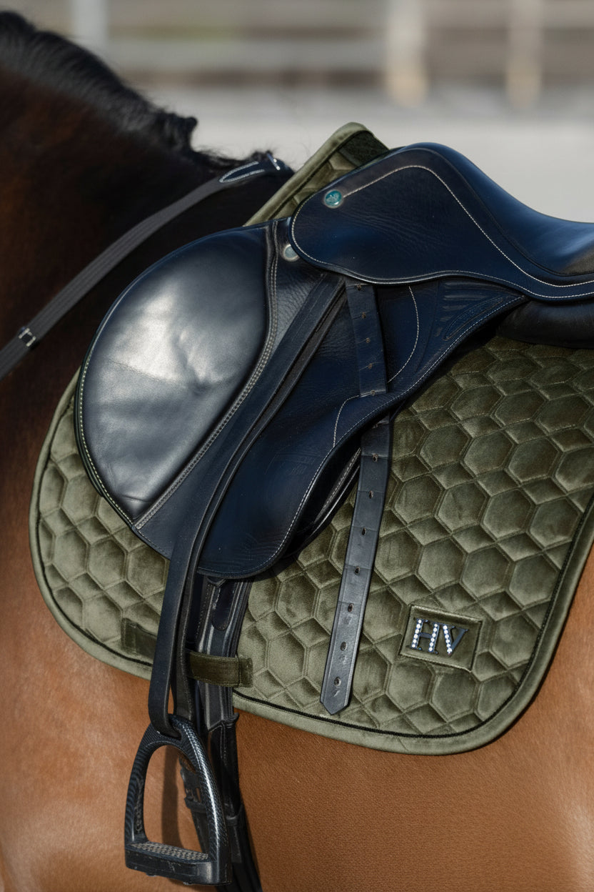 HV Polo Jumping/Eventing Saddle Pad HVPDorian Green