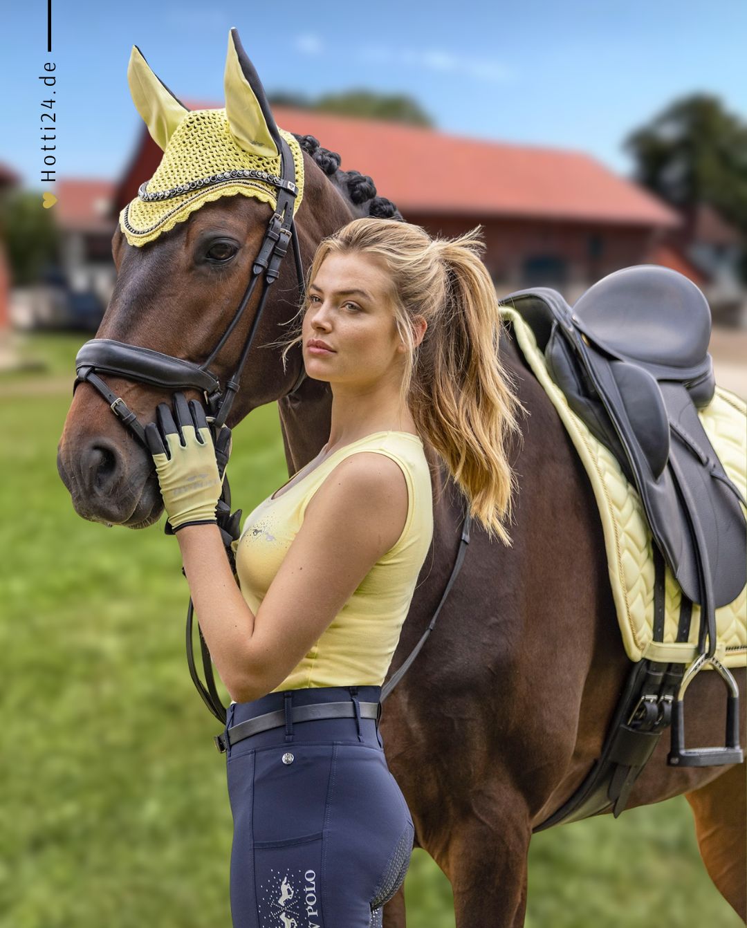HV POLO »Jumping Saddle Pad HVPClassic Lemon