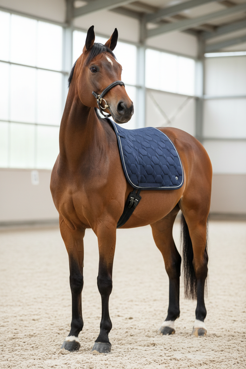 HV Polo Jumping Saddle Pad HVPJenna Navy