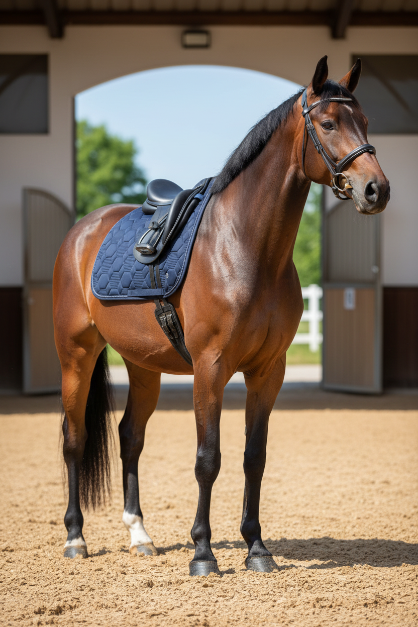 HV Polo Jumping Saddle Pad HVPJenna Navy