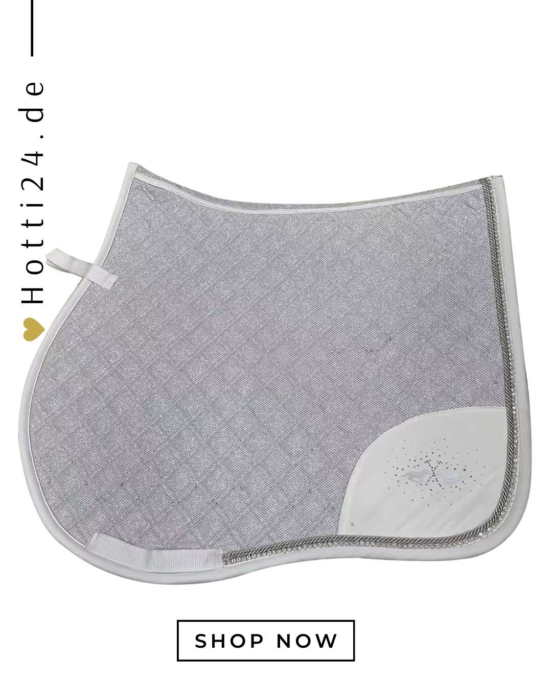 hv polo pferde springen schabracke skye 0801093504-0001 weiss