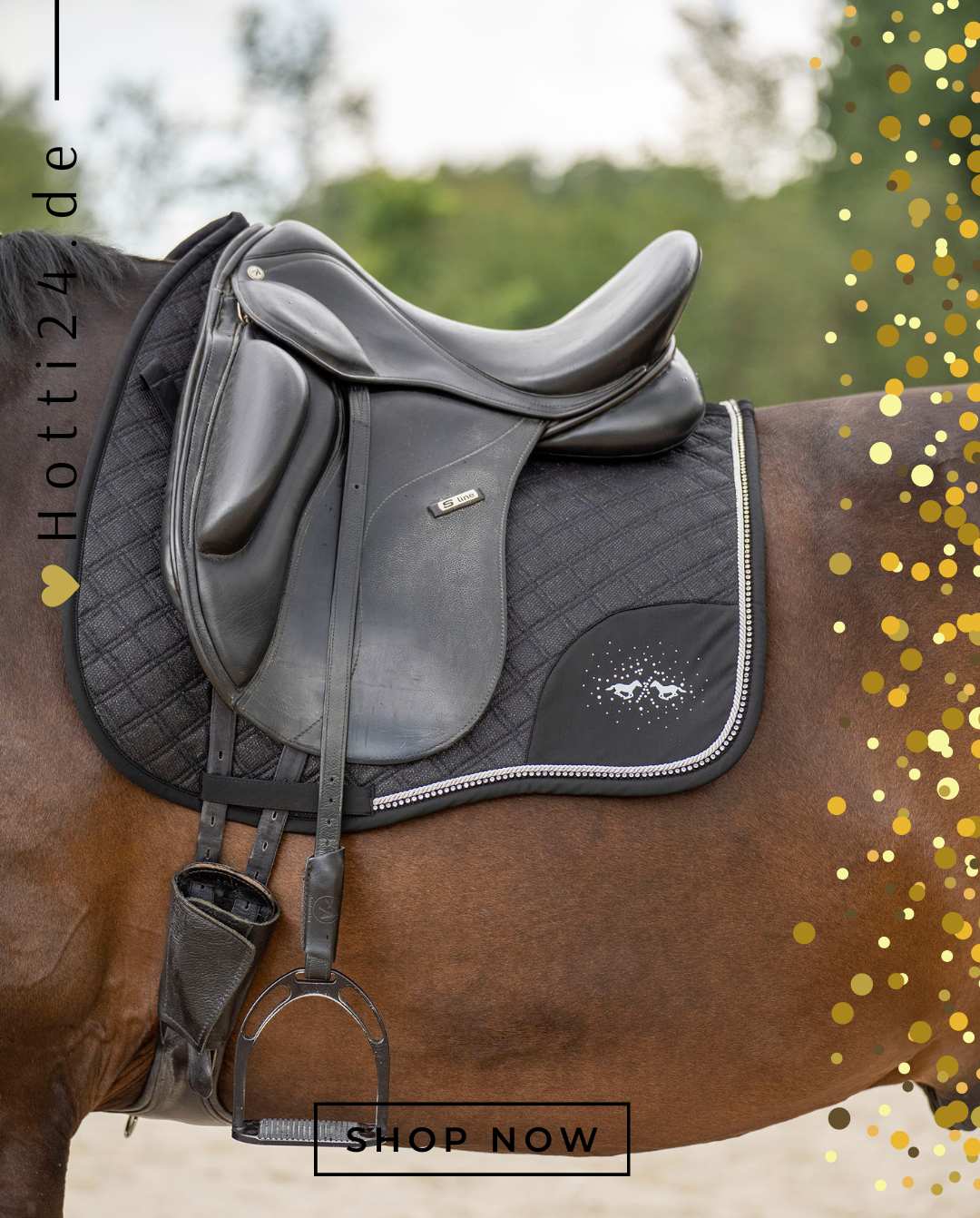 hv polo pferde springen schabracke skye 0801093504-9000 schwarz