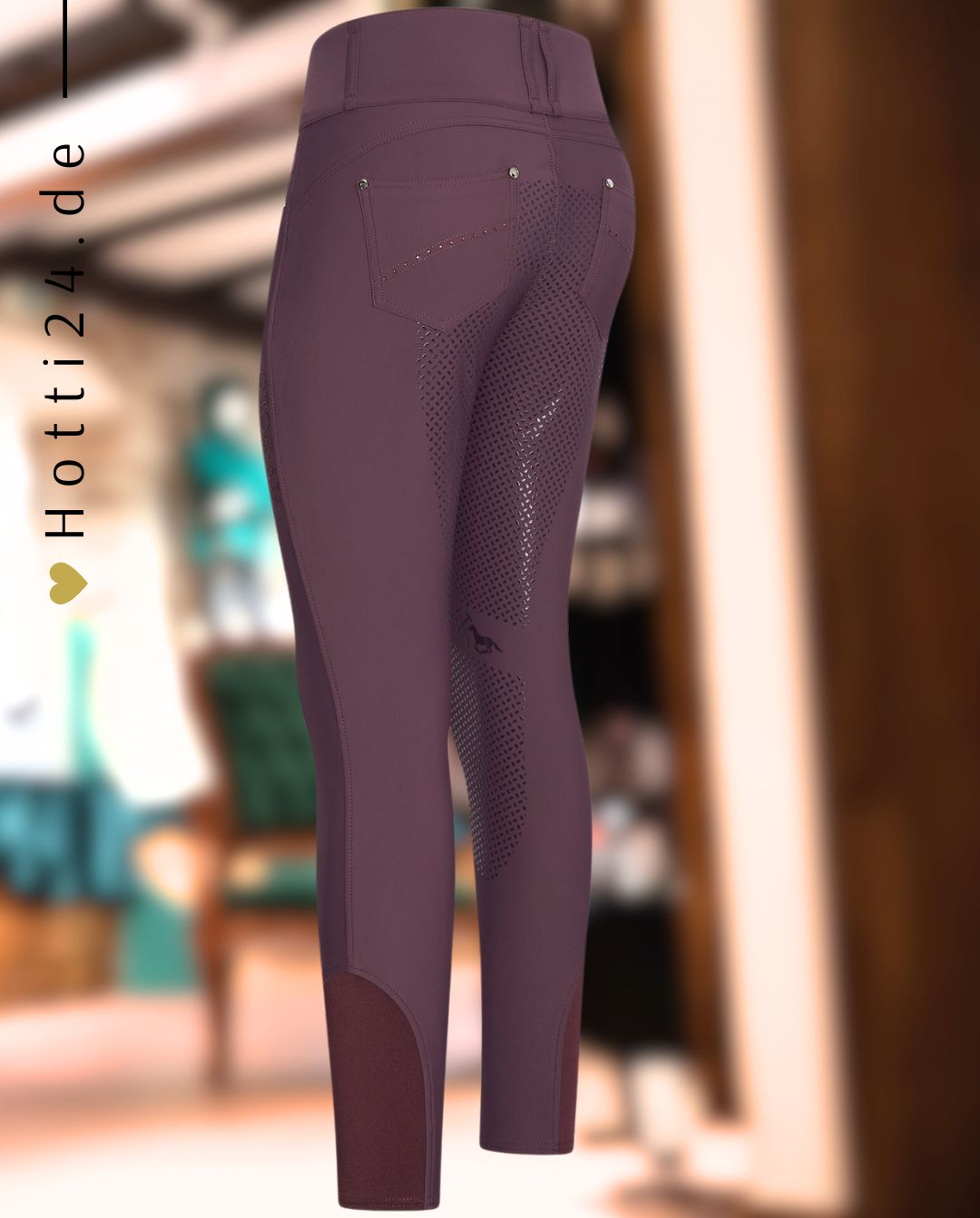 HV POLO »Reithose HVPElena FullGrip Dark Berry