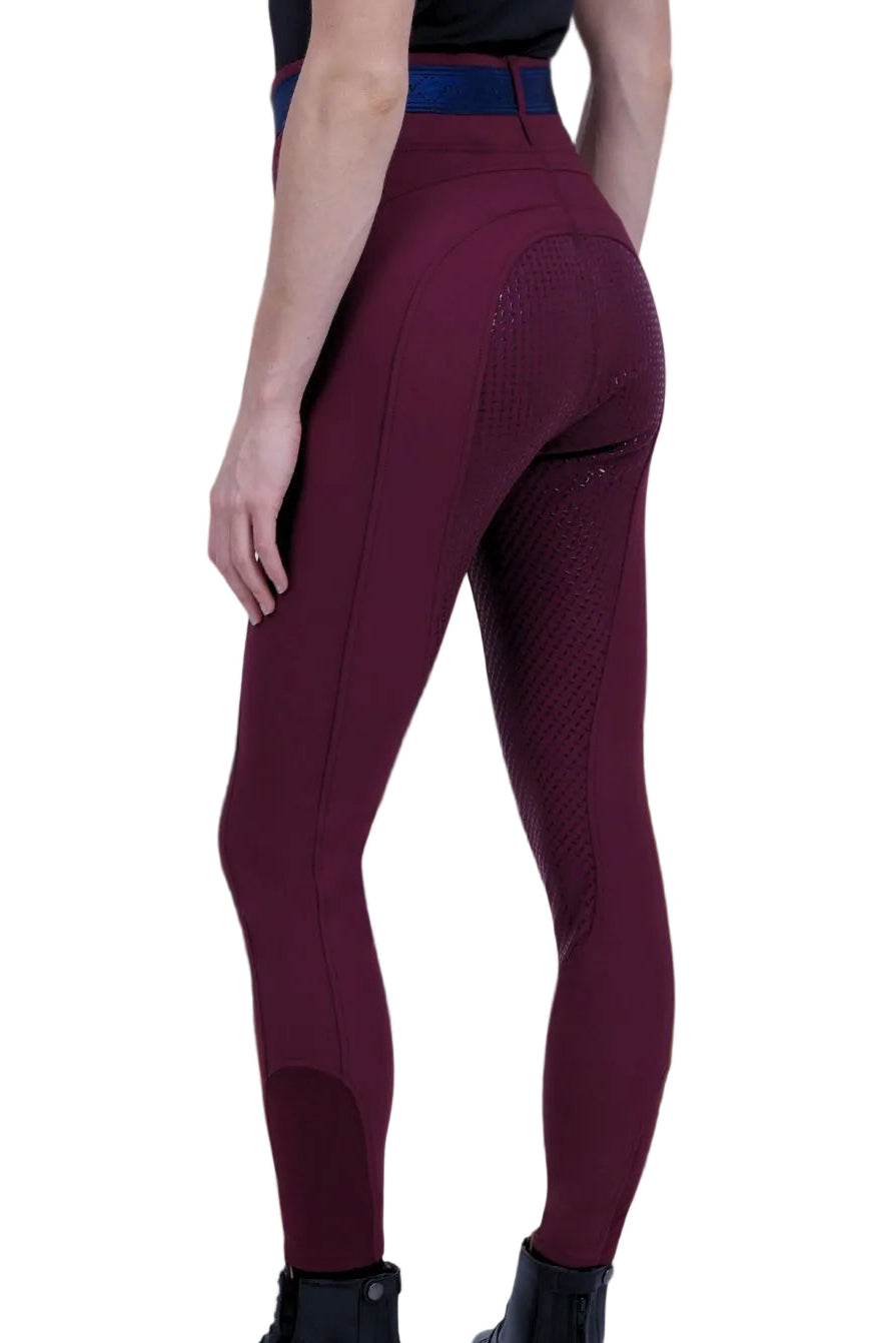 HV Polo »Women's Riding Leggings HVPClarissa FullGrip Dark Berry