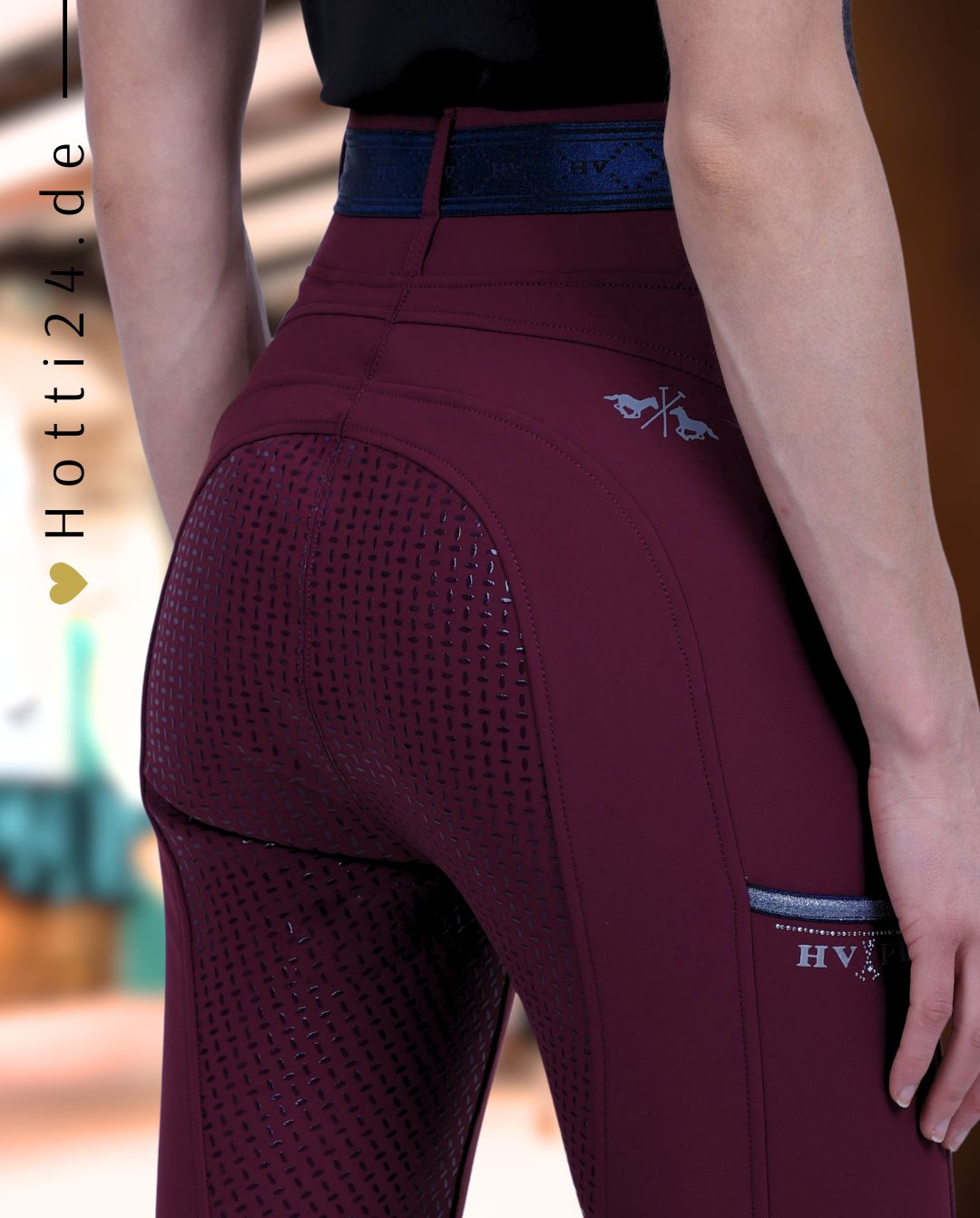 HV POLO »Reitleggings HVPClarissa FullGrip Dark Berry