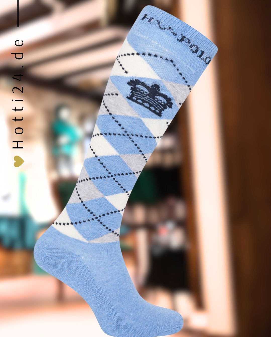 HV POLO »Reitsocken HVPArgyle Light Denim