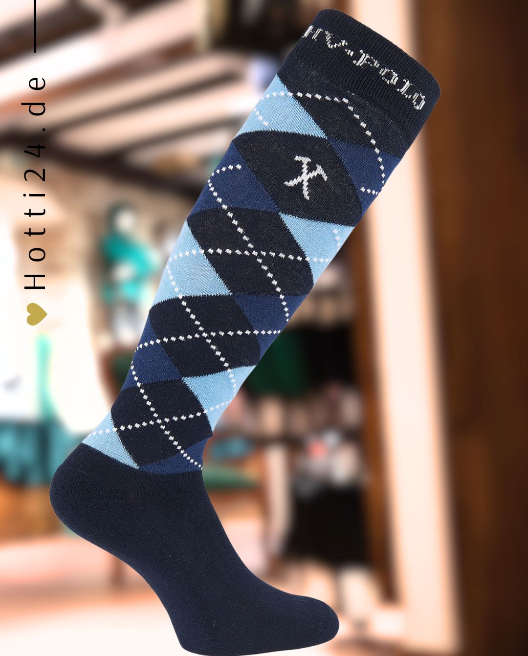 HV POLO »Reitsocken HVPArgyle Navy Air / Melange