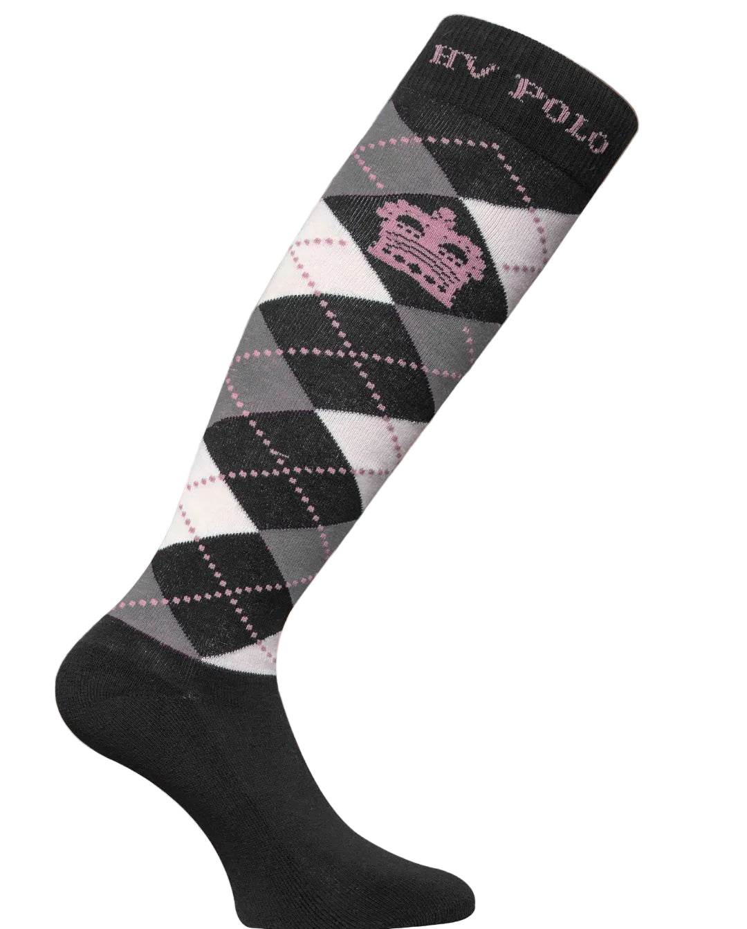 HV Polo »Reitsocken HVPArgyle Black / Silvergrey / Rose