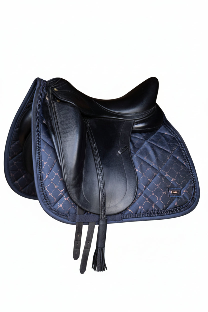 HV Polo Dressage Saddle Pad HVPWelmoed Shine Navy