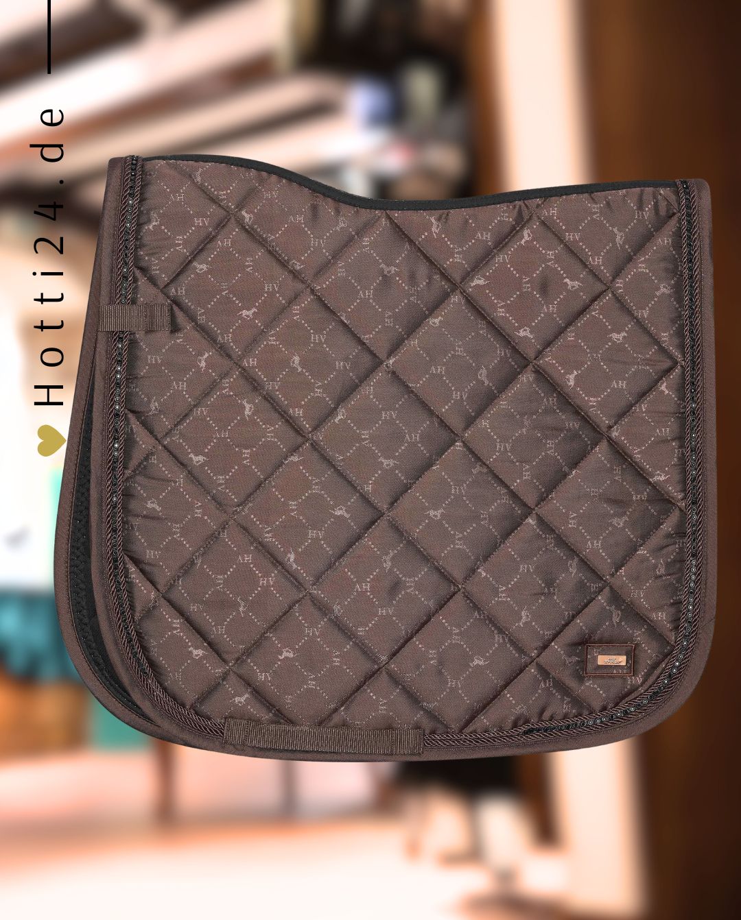 HV POLO »Dressage Saddle Pad HVPWelmoed Shine Mocca