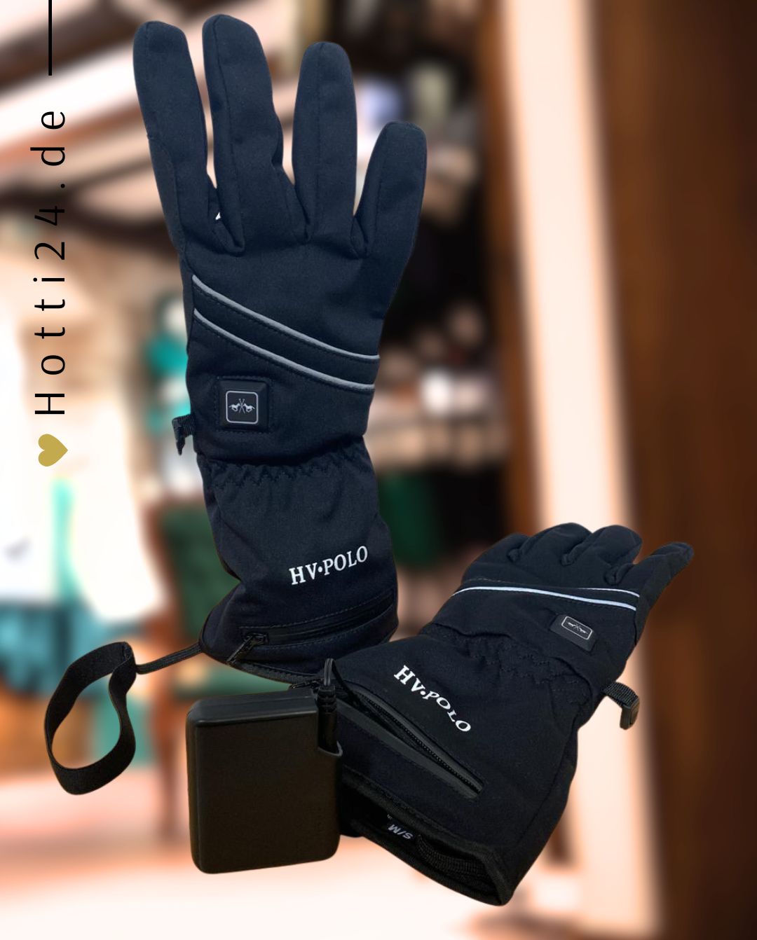 HV Polo »Reithandschuhe beheizbar HVPHeat Black 🔥
