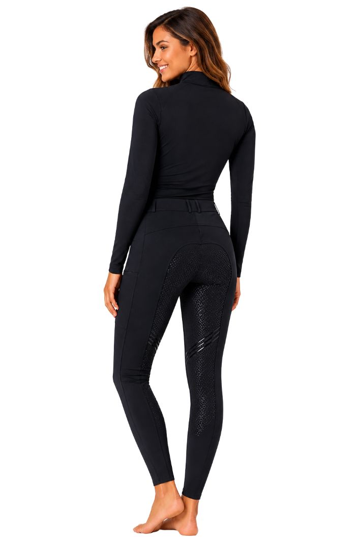 Imperial Riding "Women's Heated FullGrip Breeches Black 🔥
