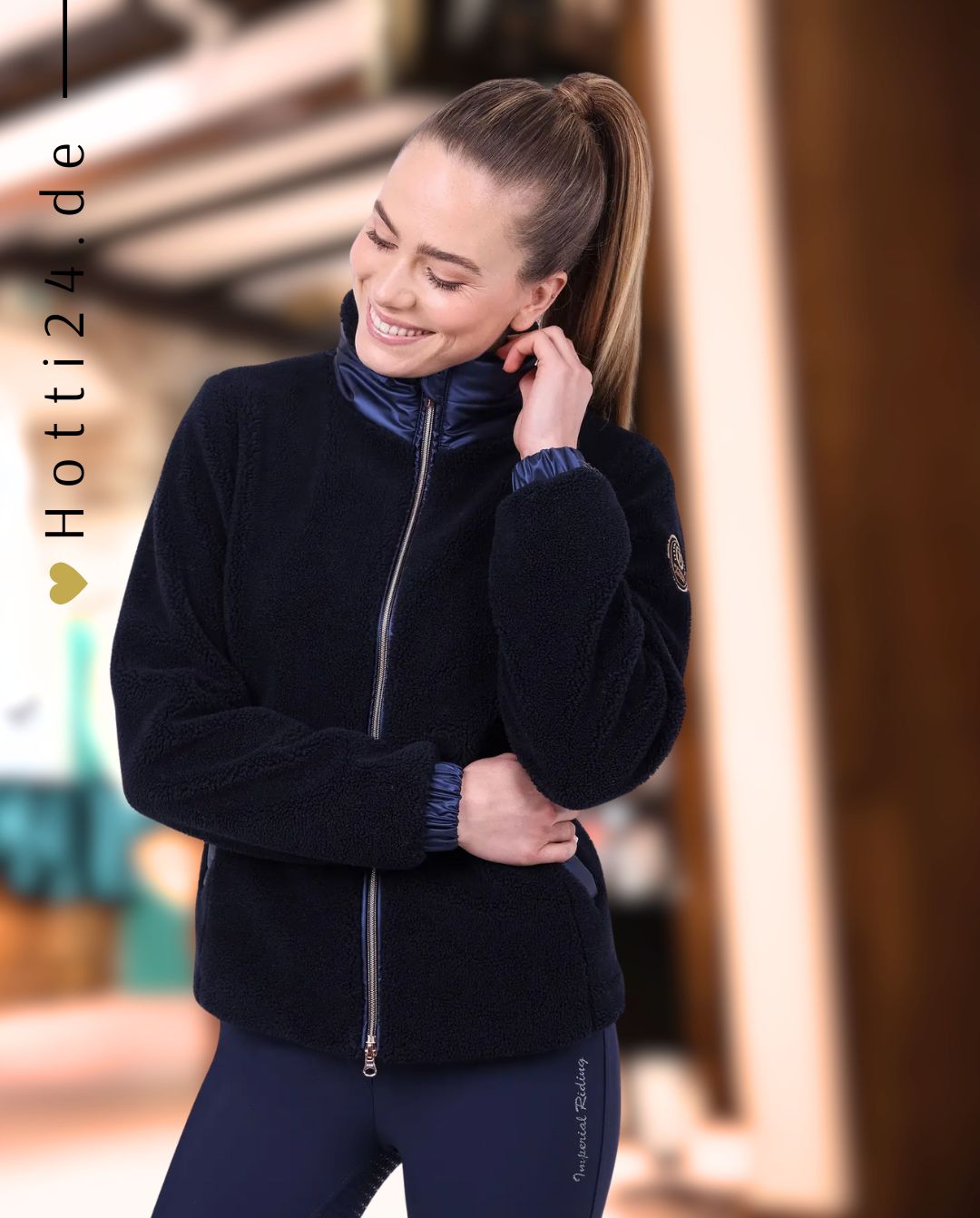 Imperial Riding »Fleecejacke IRHGalaxy Sherpa Navy