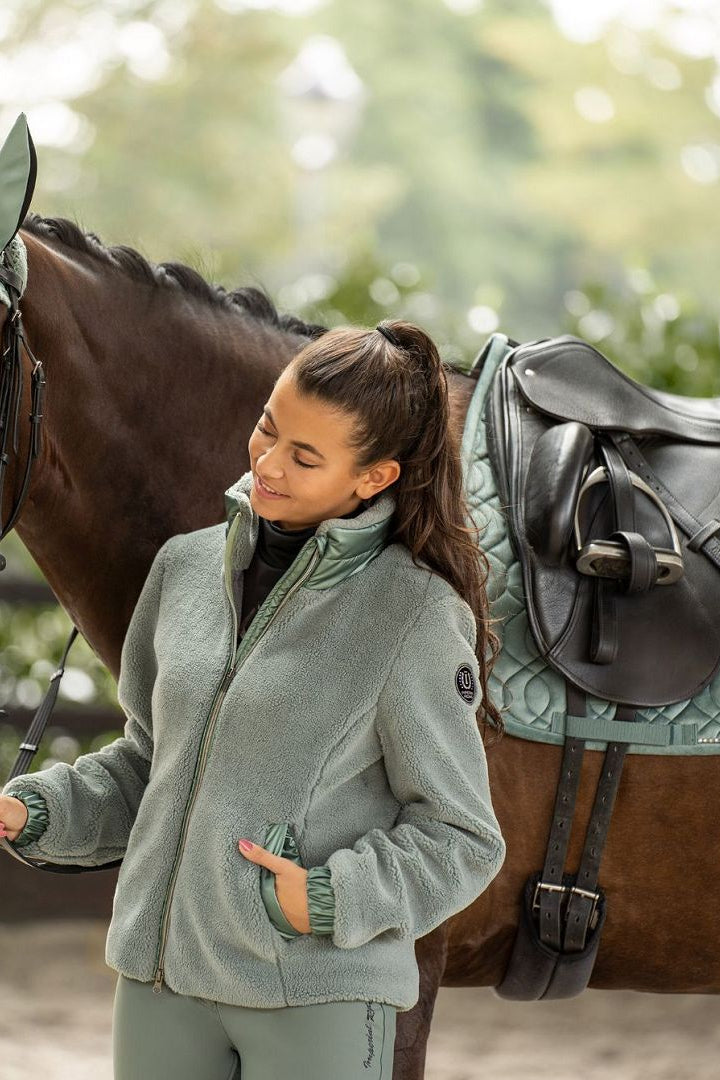 Imperial Riding »Women's Fleece Jacket IRHGalaxy Sherpa Sage Green