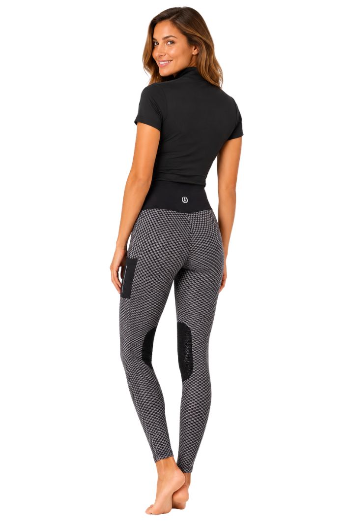 Imperial Riding Reitleggings IRHDiamond KneeGrip Schwarz