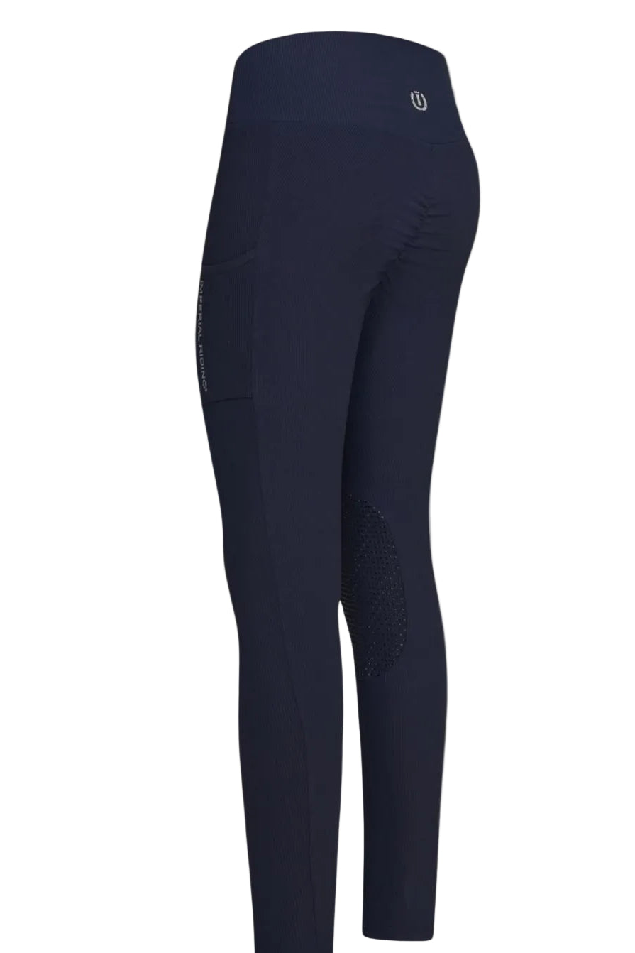 Imperial Riding »Sommer Damen Reitleggings Sofia KneeGrip Blau, bequeme Reitleggings aus Stretchmaterial. Die Reitleggings macht einen Knackigen Po > Booty Booster Artikelnummer KL42122001-5001 erhältlich bei www.Hotti24.de - Reithose von hinten