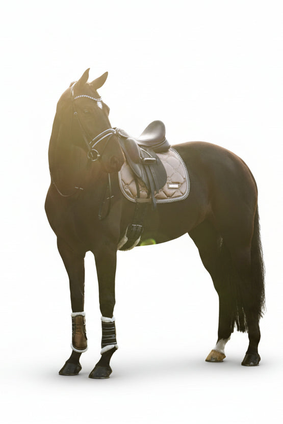 Imperial Riding präsentiert die Dressurschabracke IRH Lovely in der Farbe Braun mit der Artikelnummer ZT78122000-8043. Diese Dressurschabracke vereint Stil und Funktionalität und eignet sich ideal für Dressuraktivitäten. Für weitere Informationen und die Möglichkeit zum Kauf besuchen Sie bitte die Website www.Hotti24.de