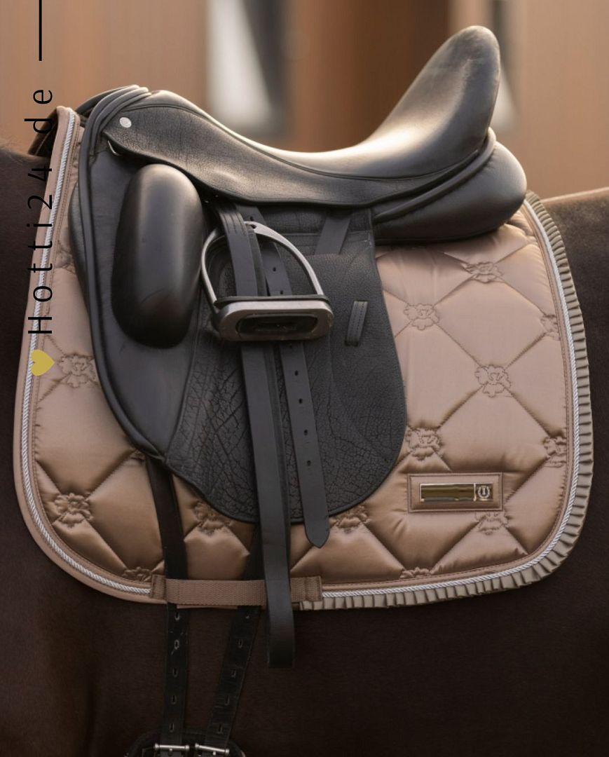 Imperial Riding präsentiert die Dressurschabracke IRH Lovely in der Farbe Braun mit der Artikelnummer ZT78122000-8043. Diese Dressurschabracke vereint Stil und Funktionalität und eignet sich ideal für Dressuraktivitäten. Für weitere Informationen und die Möglichkeit zum Kauf besuchen Sie bitte die Website www.Hotti24.de