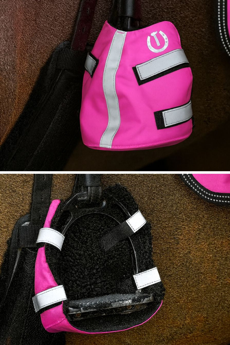Imperial Riding Reflex Steigbügel Fußwärmer IRHReflective Pink