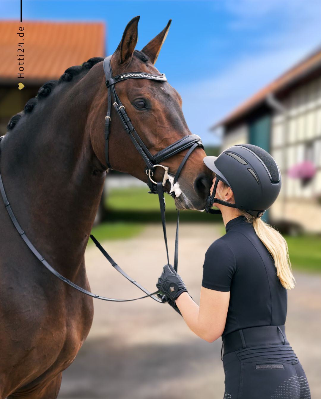 IMPERIAL RIDING »Reithelm IRHOlania Deluxe Big Visor Black
