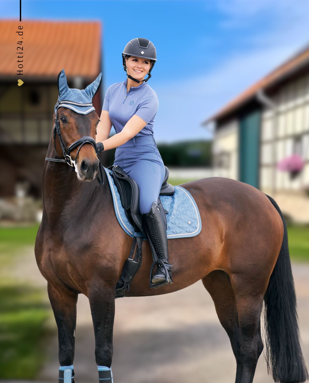 IMPERIAL RIDING »Reithelm IRHOlania Deluxe Big Visor Navy