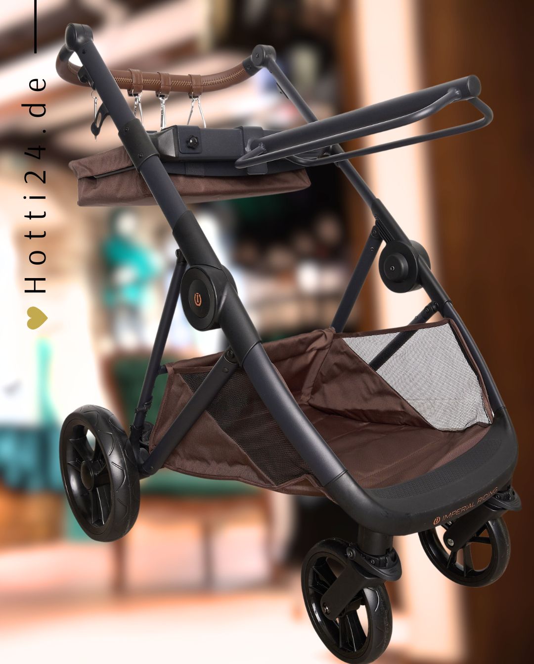 Imperial Riding »Sattelwagen IRHCarry Light Chocolate