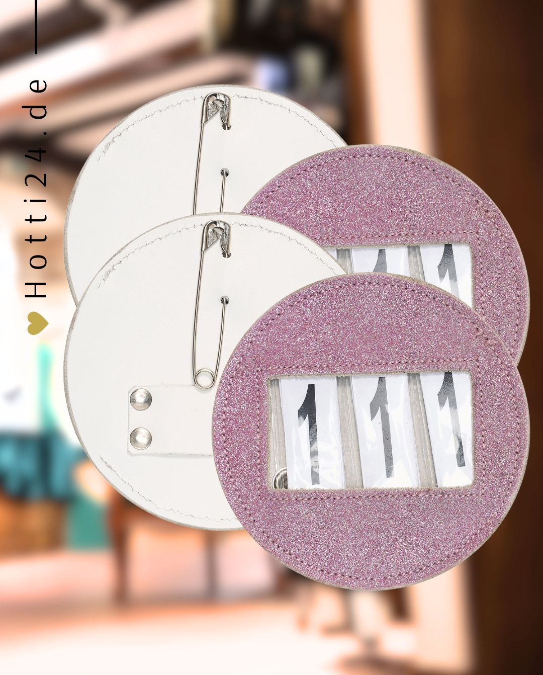 IMPERIAL RIDING »Startnummern 3-stellig 2er Set Rosa