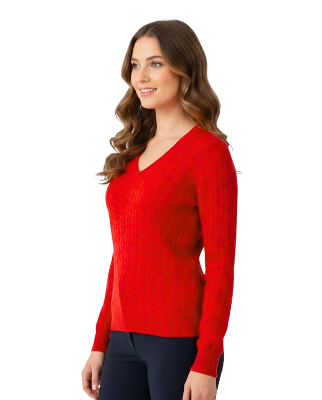 Isabell Werth »V-Neck Sweater Red