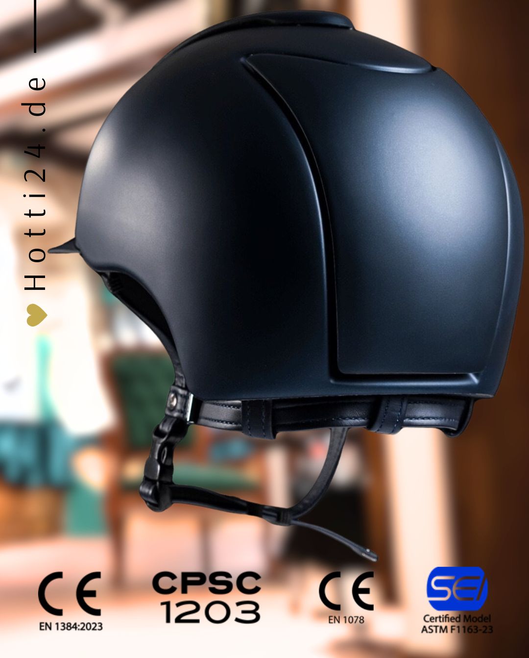 KEP Italia »Reithelm Cromo Blue Matt Gr. M = 51 - 58 cm