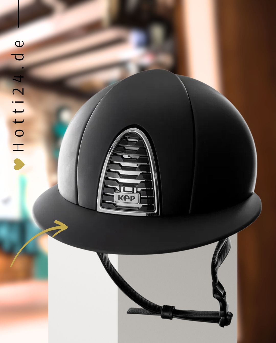 KEP Italia »Polo Schild Cromo 2.0 Textile Black Matt