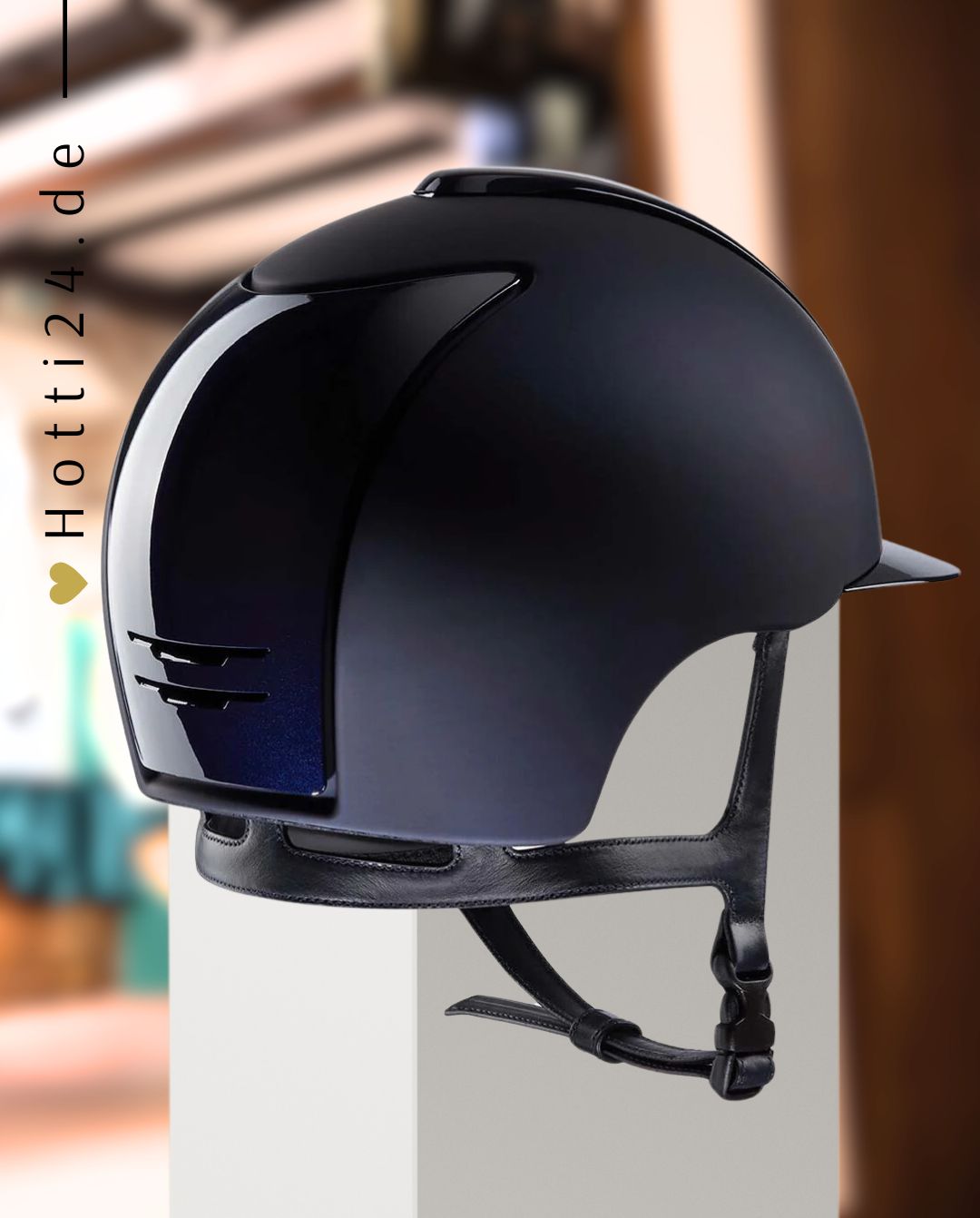 KEP Italia »Reithelm Cromo 2.0 Textile Polish Blue Matt Gr. M incl. Inlay