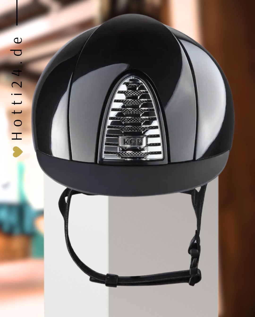 KEP Italia »Reithelm Cromo 2.0 Black Shine Gr. M incl. Inlay