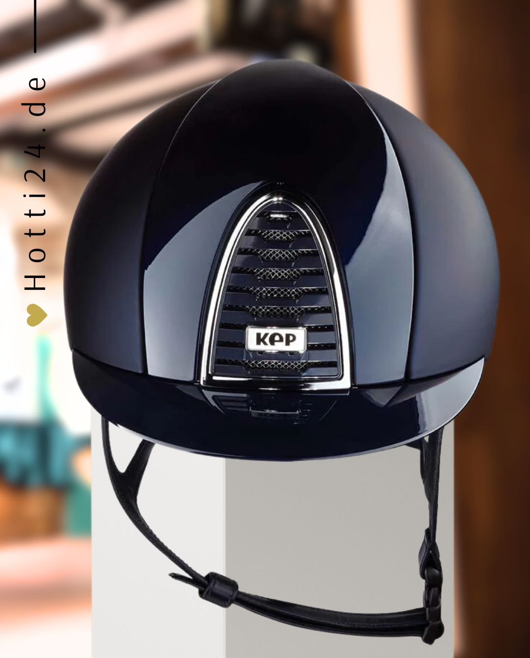 KEP Italia »Reithelm Cromo 2.0 Textile Polish Blue Matt Gr. M incl. Inlay