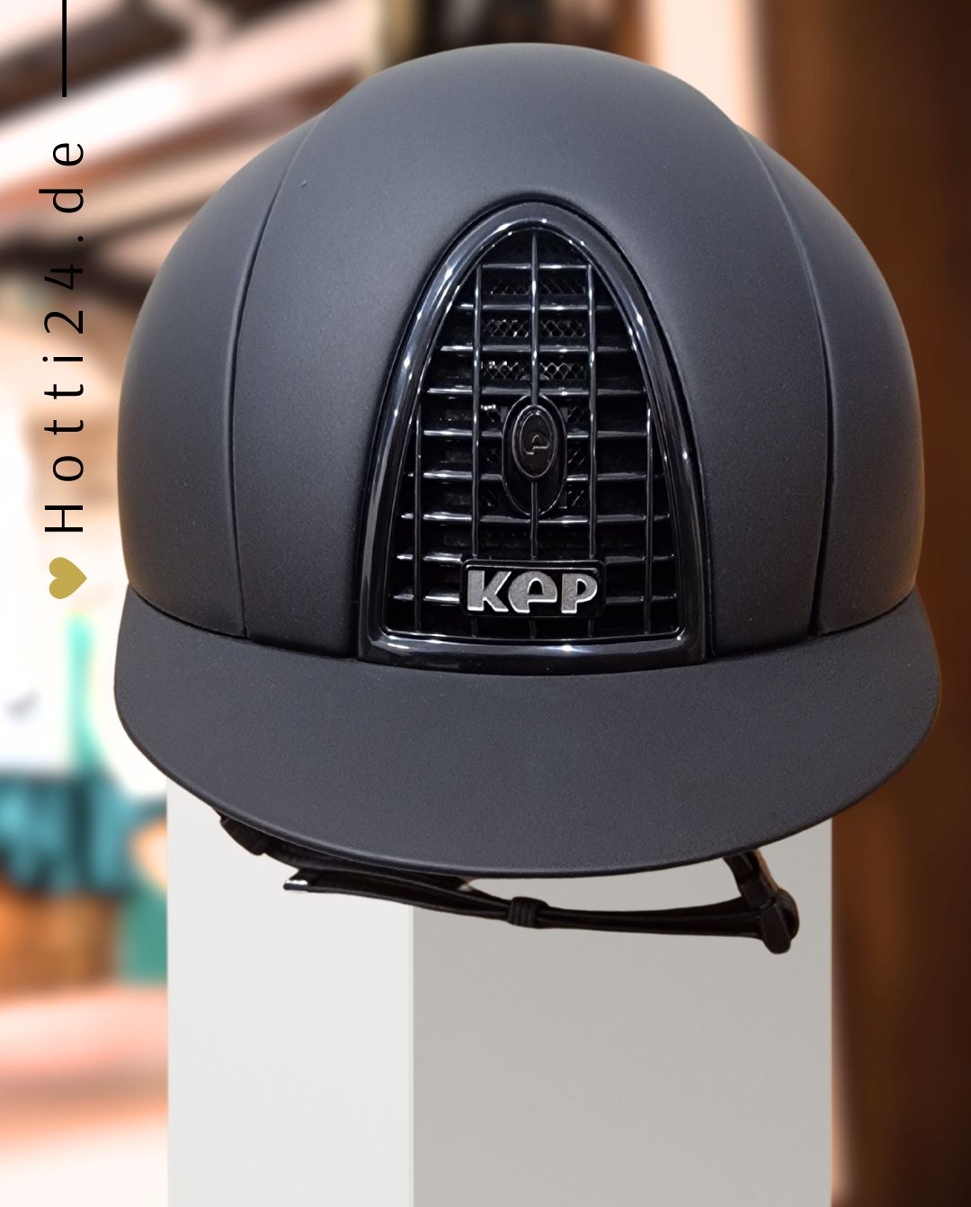 KEP Italia »Reithelm Cromo Black Matt Gr. L = 59 - 62 cm