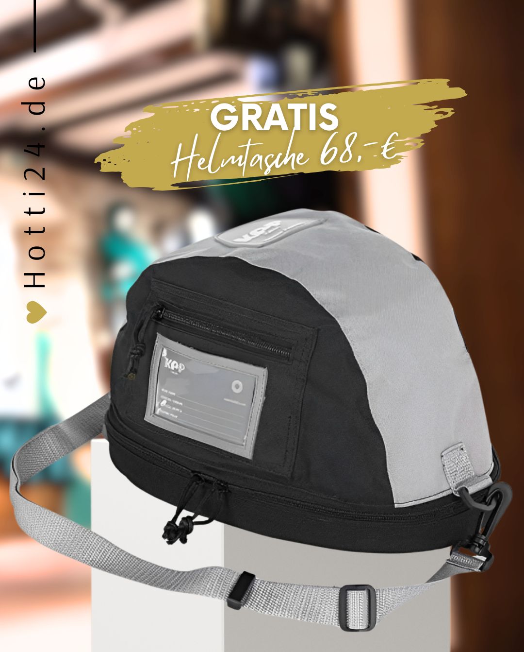 KEP Italia »Reithelm Cromo Textile Black Matt Gr. M incl. Inlay