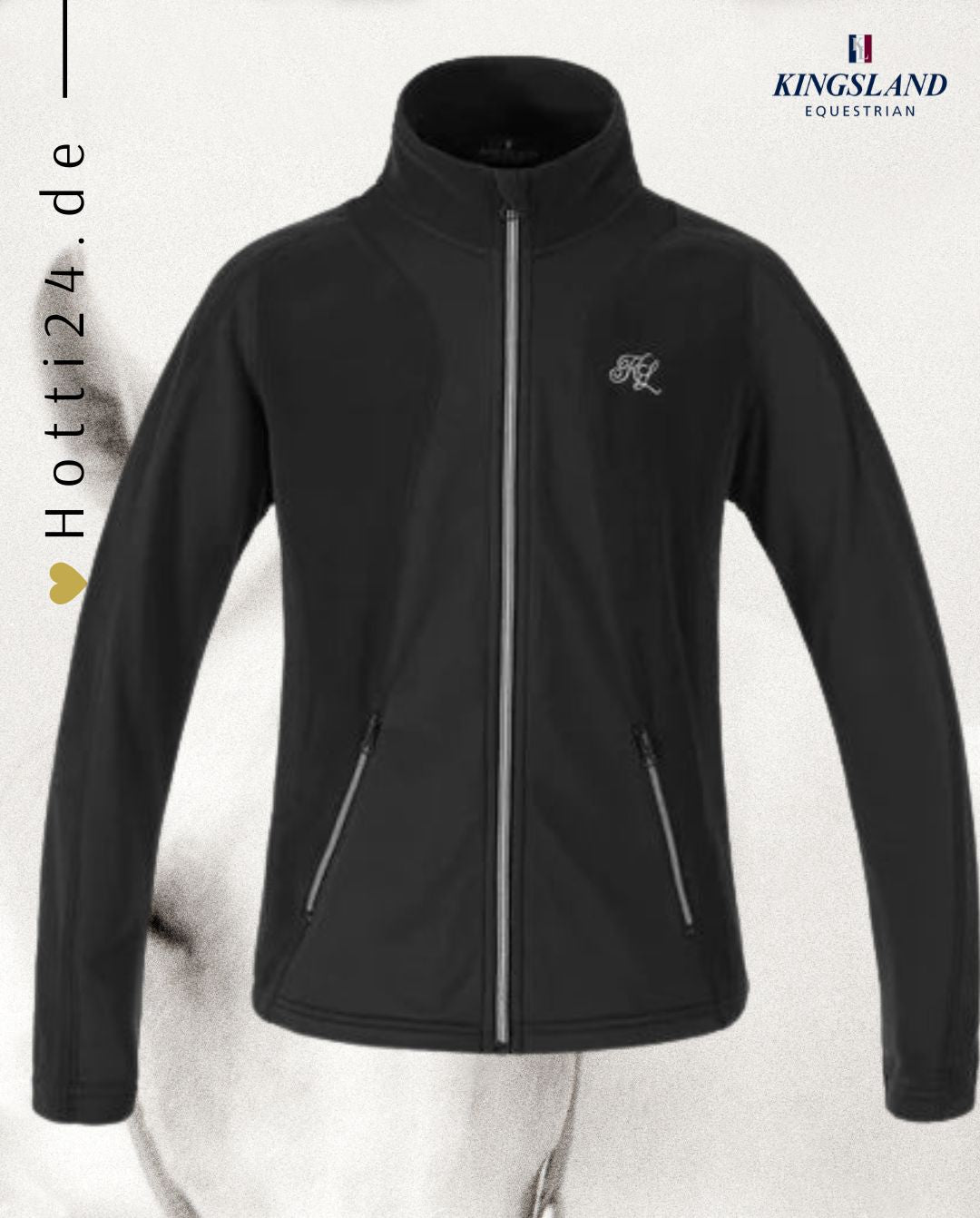 Kingsland »Damen Fleecejacke KLelissa Schwarz, ist aus einem neuen technischen Microfleece-Material gefertigt. Das weiche, strukturierte Fleece-Material verleiht der Jacke eine eng anliegende Passform, wodurch sie perfekt für das Reittraining ist. Artikelnummer 2330183216-6090 erhältlich bei www.Hotti24.de