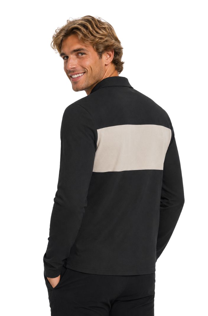 Kingsland Langarm-Poloshirt KLAxel Schwarz