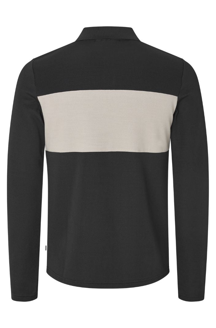 Kingsland Langarm-Poloshirt KLAxel Schwarz