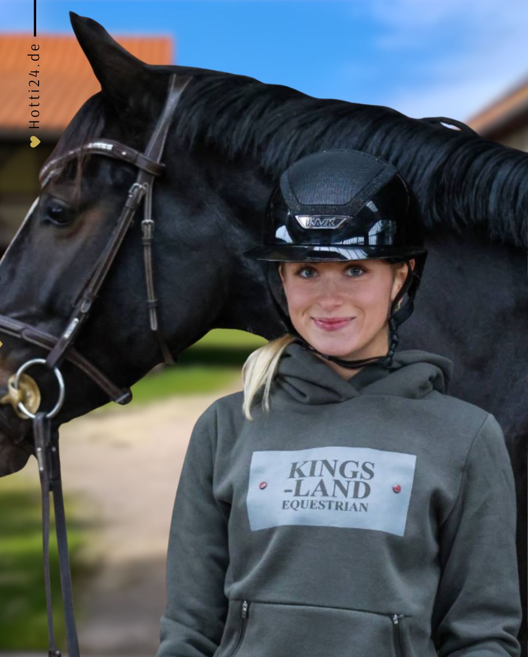 KL »Kinder Hoodie KLSamuel Green Black Ink