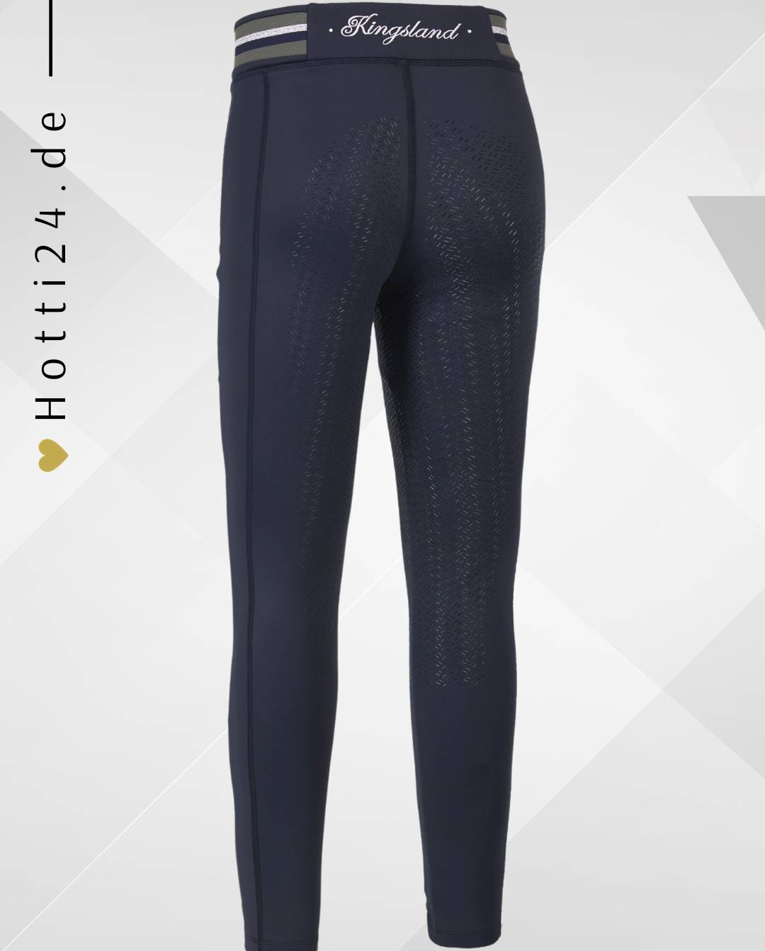Damen Reitleggings "Kattie FullGrip" von KINGSLAND. Diese Reitleggings sind in der Farbe Blau erhältlich und tragen die Artikelnummer 2330246247-6020. Die "Kattie FullGrip" Damen Reitleggings wurden speziell entwickelt, um Komfort und Halt im Sattel zu bieten. Sie können diese Damen Reitleggings auf der Website www.hotti24.de erwerben