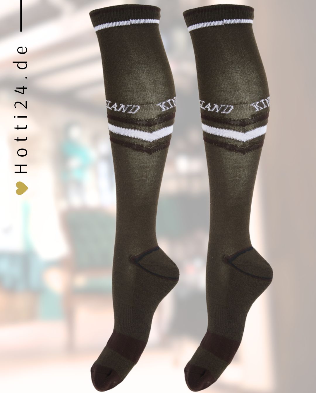 KINGSLAND »Reitsocken Coolmax KLSwann Green Black Ink
