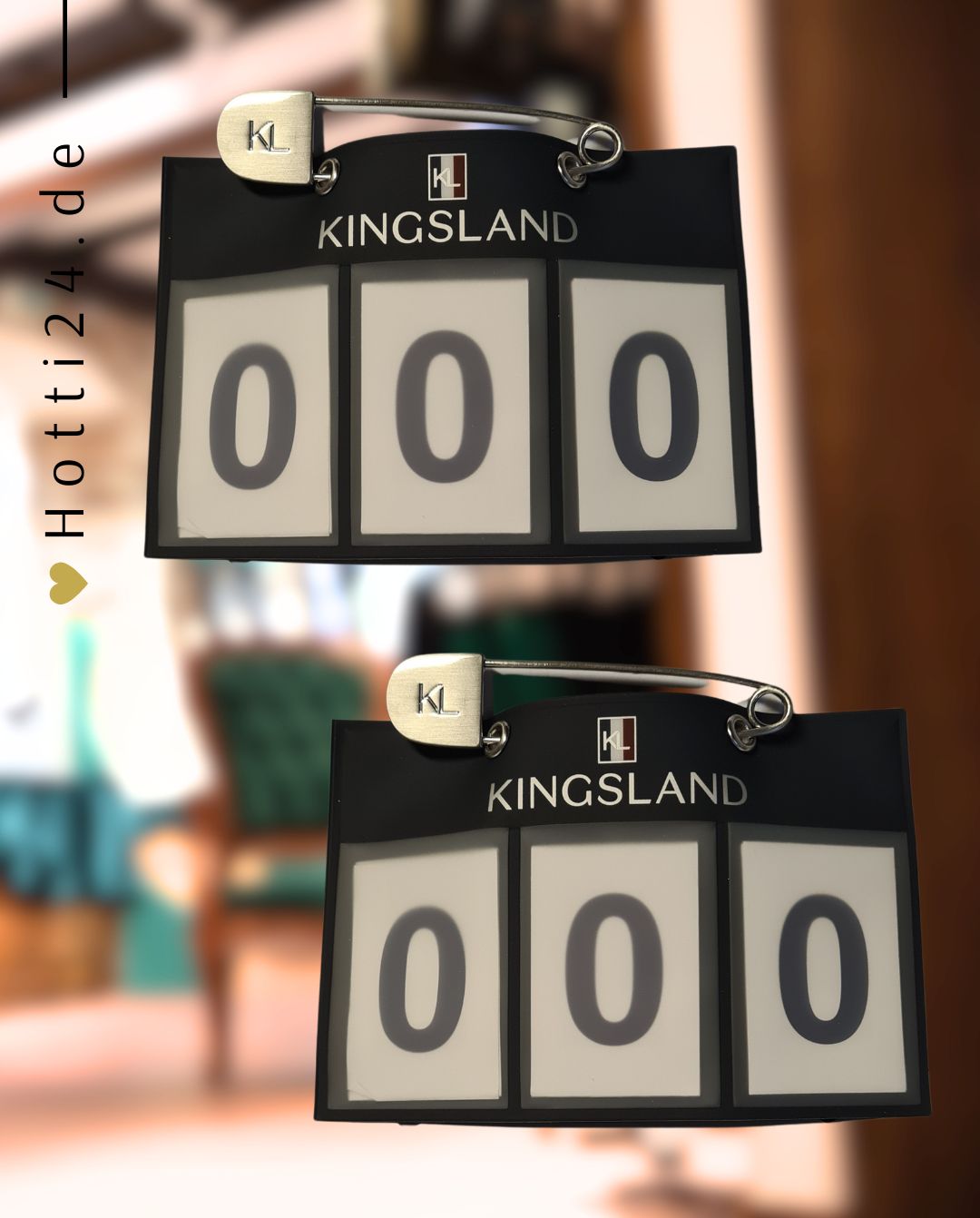 KINGSLAND »Startnummern Classic 3-stellig 2er Set Navy