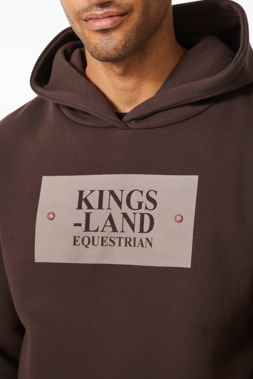 Kingsland »Unisex Hoodie Sebastian Braun, aus weichem, gestricktem Stoff mit gebürsteter Innenseite verfügt über eine Kapuze und eine Vordertasche mit automatisch verschließbarem Reißverschluss Artikelnummer 2230192620-6578 erhältlich bei www.Hotti24.de
