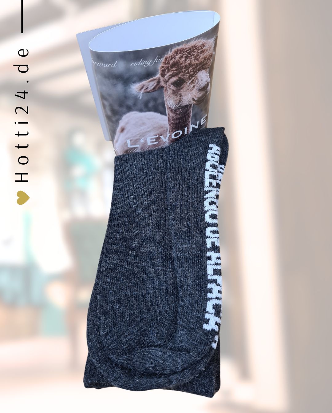 L'Evoine »Alpaka Socken Charcoal