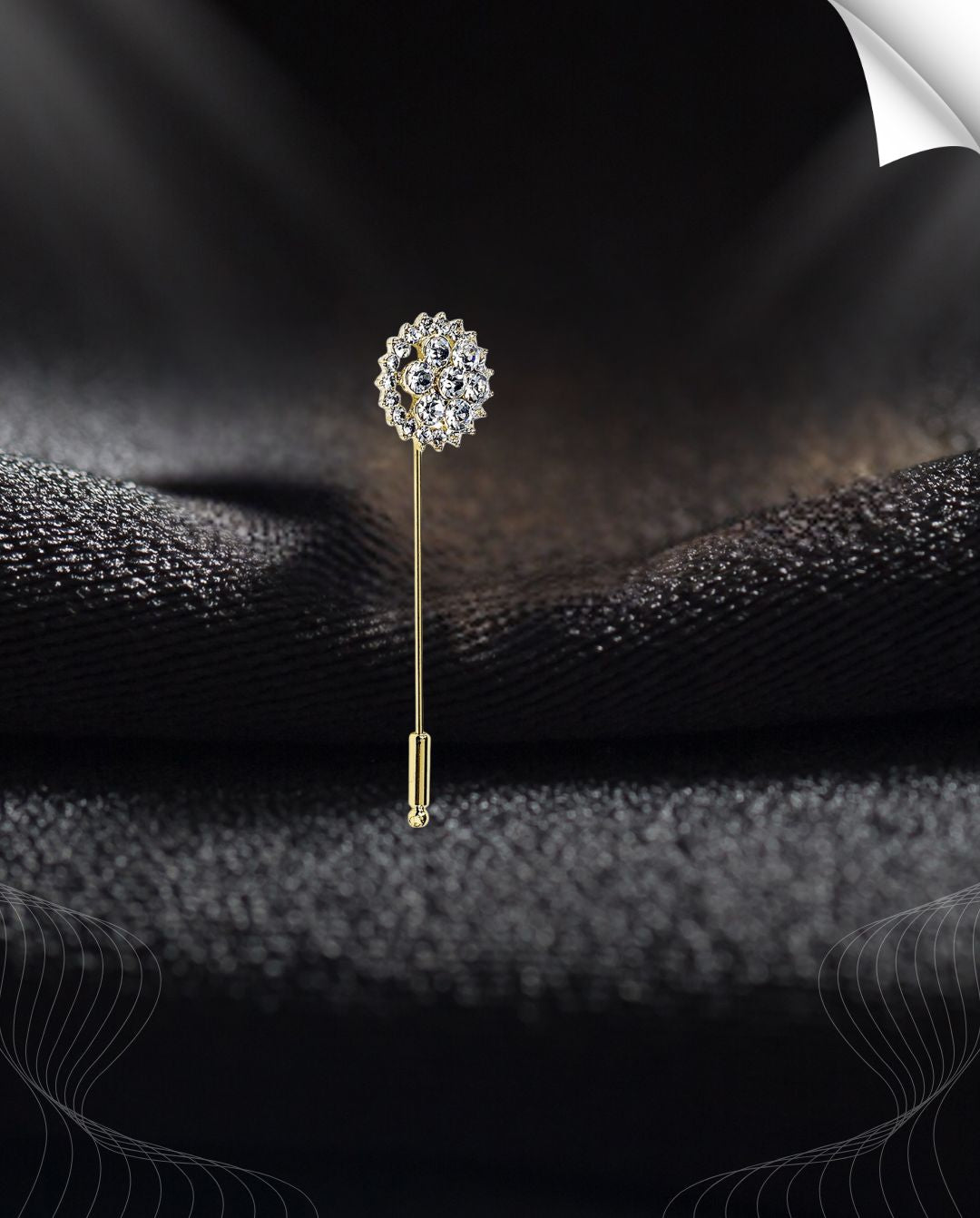 Otto Schumacher »Plastronnadel Swarovski Flower