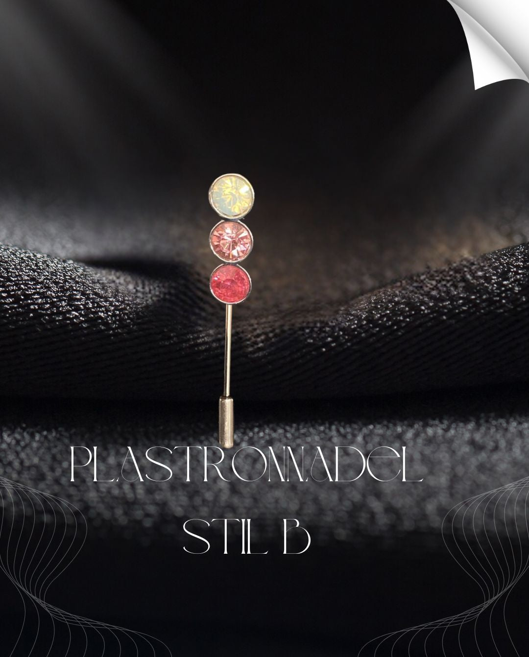 Otto Schumacher »Plastronnadel Swarovski Rosa