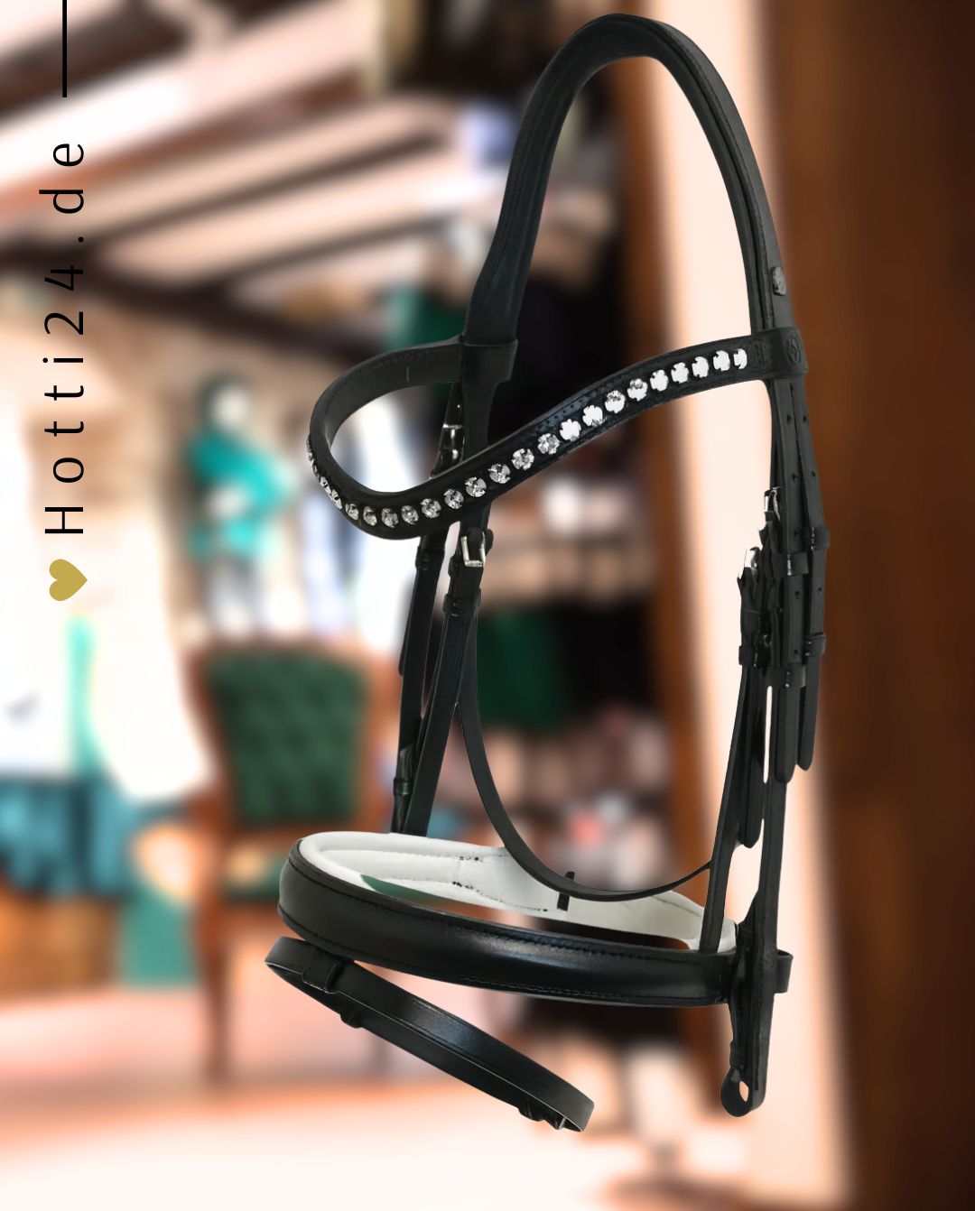 OTTO SCHUMACHER »Trense Black Line incl. Zügel s/w