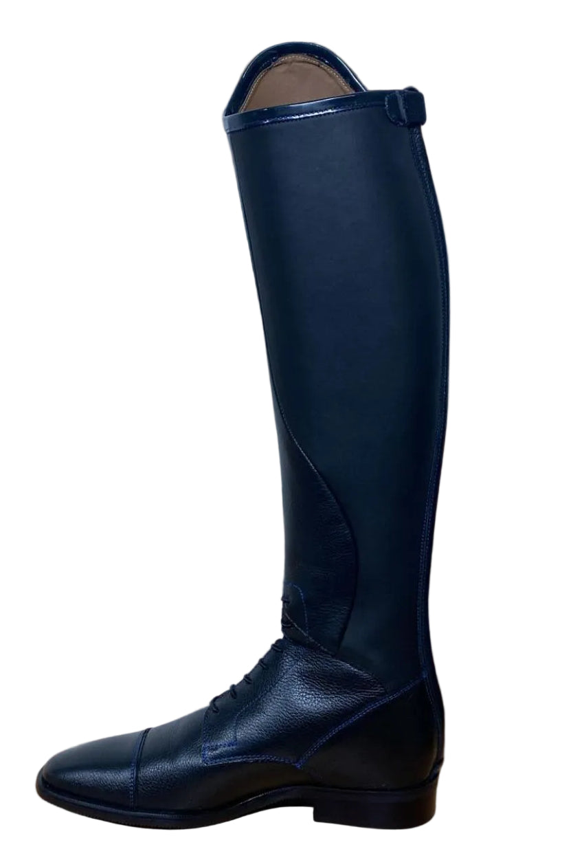 Petrie Reitstiefel Luca Black Blue Croco